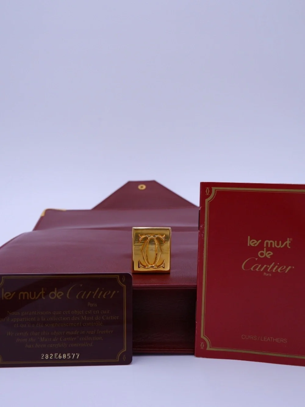 Vintage Must de Cartier Bordeaux Envelope — 1990s - Picture 12 of 15